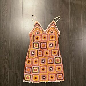 ZARA Crochet Dress 🍑